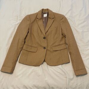 GAP Wool Blend Classic Tan Women's Blazer Size 0